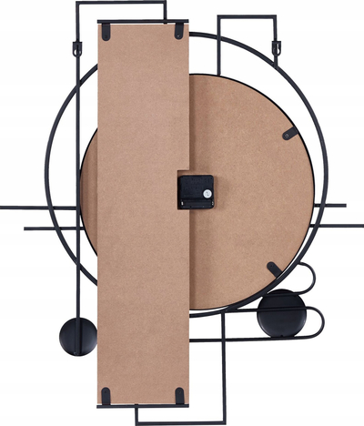 Orë murale TAVEL, 60 cm, metal dhe MDF, shumëngjyrëshe