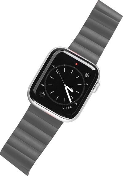 Rrip ore Apple Dux Ducis Magnetic Strap për Apple Watch Ultra 49mm, mbyllje me magnet, gri me portokalli