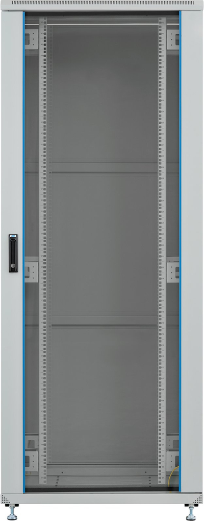 Kabinet rrjetit PEL 19", 42U, 600x600, gri RAL7035