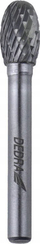 Frezë ovale karabit DEDRA 07F643, 10x16mm, me bisht 6mm