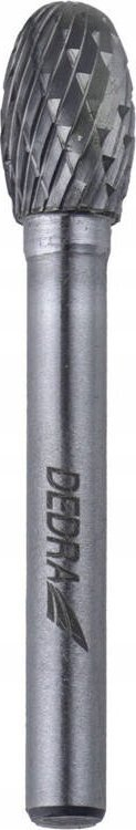 Frezë ovale karabit DEDRA 07F643, 10x16mm, me bisht 6mm