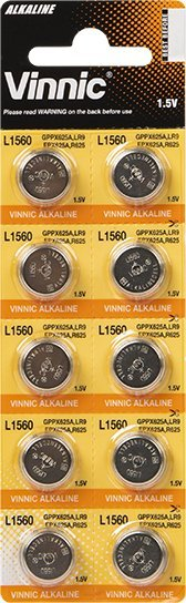 Bateri alkaline buton Maxell L1560, 1.5V, pako me 10 copë