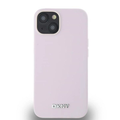 Kapak telefoni DKNY Liquid Silicone, për iPhone 14 6.1", MagSafe, rozë