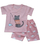 Set maicë & shorce për vajza MSHVBR1, 100, rozë/ bardhë