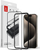 Xham mbrojtës Crong Tempered Glass 9H për iPhone 15 Pro, Full Screen, transparent