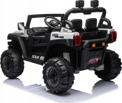 Makine elektrike për kalamoj Lean Cars BBH-016, bateri 12V, me pult 2.4G, e bardhë