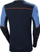 Bluzë termale Helly Hansen 75106 Lifa Merino Crewneck, merino, mëngë të gjata, blu navy