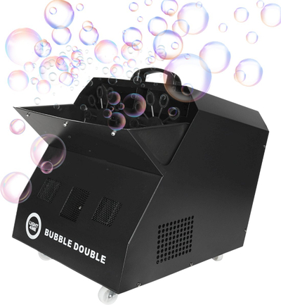 Makina flluskash Light4me BUBBLE DOUBLE, 300W, me telekomandë pa tela, e zezë