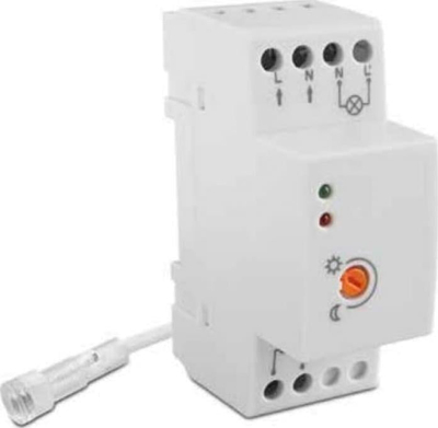 Senzor zmbrëmjeje GTV CZ-1, 4800W 20A, IP65, për shinë DIN