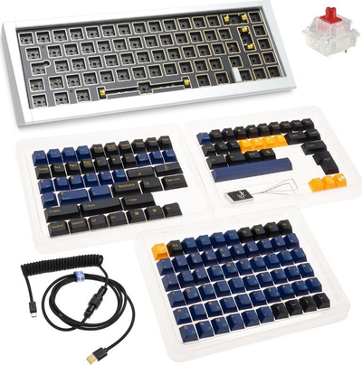 Tastierë mekanike barebone Ducky ProjectD Outlaw 65, 65%, ANSI, argjend