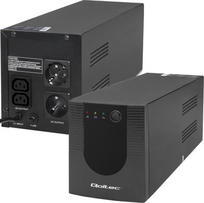 UPS Qoltec 53776, Line Interactive, 1500VA 900W, i zi