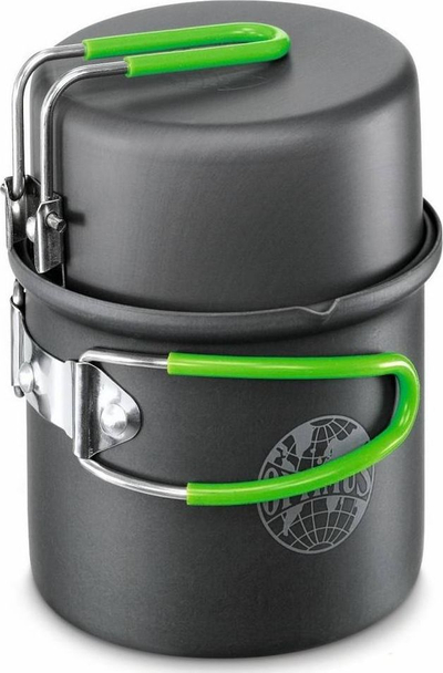 Set gatimi kampingu Optimus Terra Solo, 0.6L, alumin jo ngjitës, gri