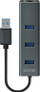 HUB USB Savio AK-57, 3x USB-A 3.1, RJ-45 Gigabit Ethernet, gri