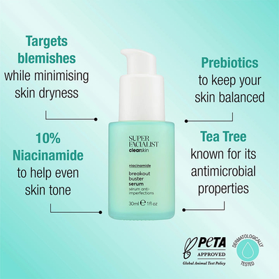 Serum për fytyrë Super Facialist Clear Skin Breakout buster, 30 ml