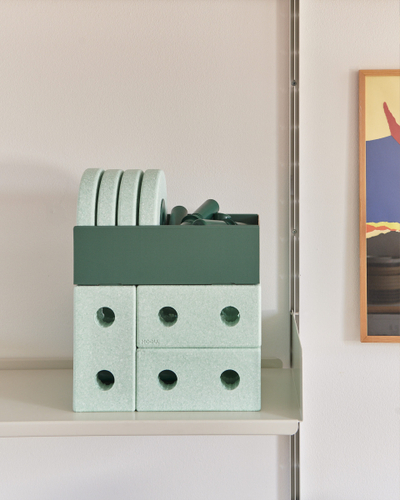 Hodalec bebe MODU 3 në 1, dizajn modular, me rrota, jeshile Ocean Mint Forest Green