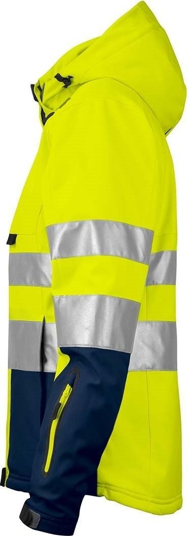 Xhaketë pune Projob 6424 Warm, softshell, reflektuese EN ISO 20471, e verdhë