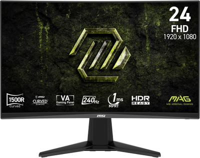 Monitor gaming MSI MAG 245C X24, 24", FHD 1920x1080, 240Hz, i zi