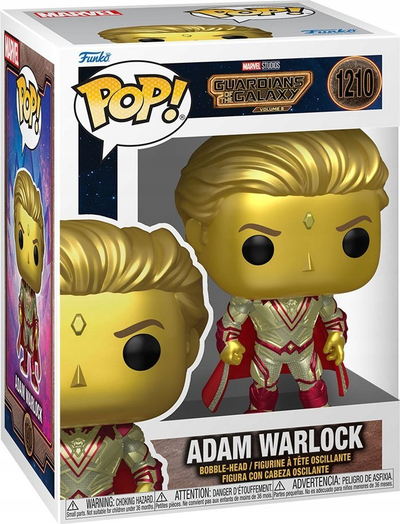 Figurë koleksionare Funko POP Adam Warlock, Guardians of the Galaxy 3, Vinyl, e artë