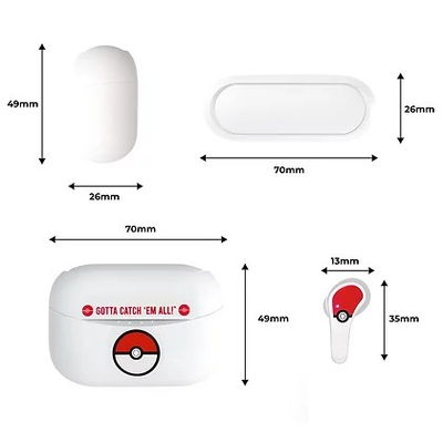 Kофчињa OTL Technologies Pokemon Pokeball, бели/црвени