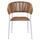 Kolltuk alumini Eulo 55,5x63,5x78Hcm (HM5783.12), bardhë/ bezhë