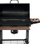 Grill qymyri pa markë, me kapak, sipërfaqe 71x34.5 cm, i zi
