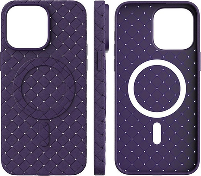 Mbulesë mbrojtëse Hurtel Woven Case për iPhone 13 Pro, TPU, vjollcë