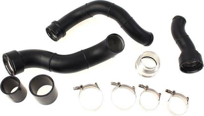 Set tubacioni TurboWorks D Charge dhe Boost Pipe, BMW F45 F46 X1, alumin, i zi