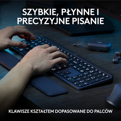 Set tastierë dhe mi Logitech MX Keys S Combo, wireless, Graphite