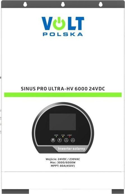 Inverter solar Volt Sinus Pro Ultra HV 6000, 24/230V, 3000/6000W, gri