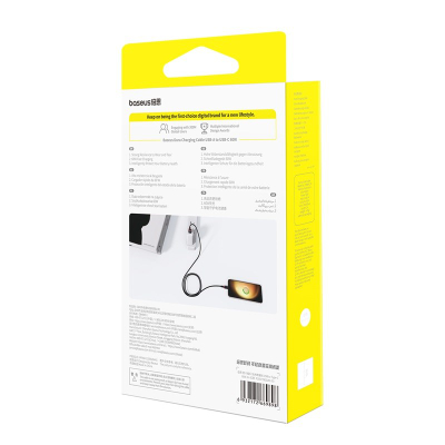 Кабел USB Baseus Dura USB C, 60W, 2m, црно-црвен