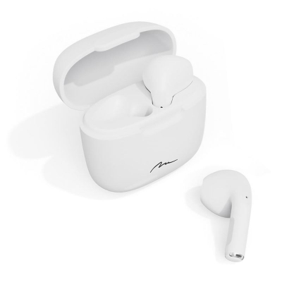 Kufje pa tela Media-Tech R-Phones MT3589W, TWS, me kuti karikimi, të bardha