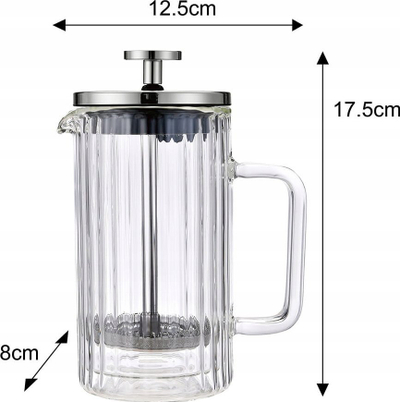 Апарати француски прес Klausberg KB-7756, 0.35L, стакло, проѕирен