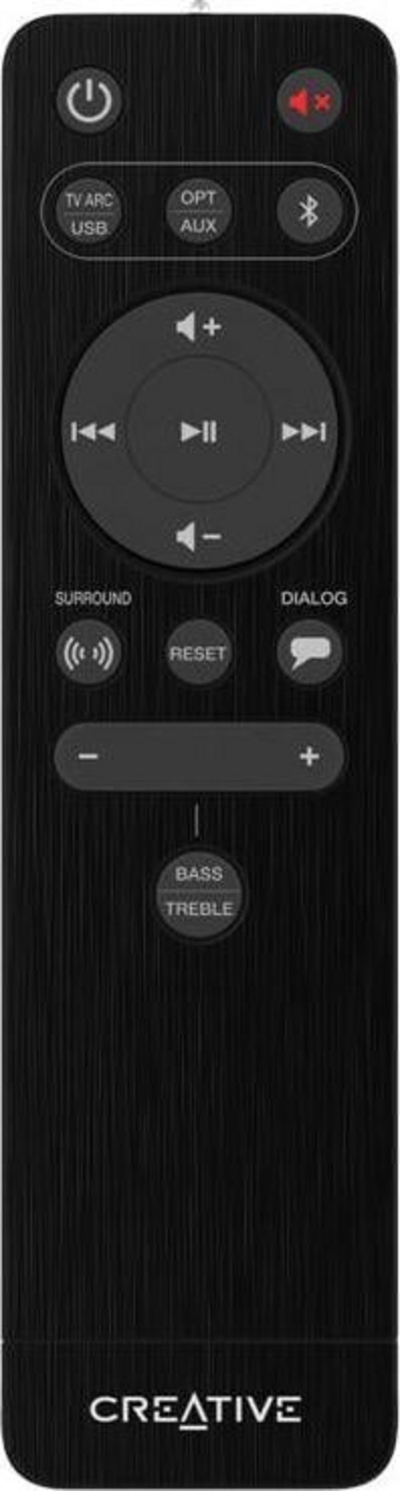 Soundbar Creative Stage V2, 2.1, e zezë