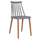 Karrige Vanessa me këmbë metalike 43×46,5×82 cm (HM8052.10), gri