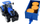 Играчка трактор Bburago New Holland T7040, размер 1:32, со приколка, сина