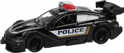 Makinë lodër policie Mega Creative Fast Racer, metal 12 cm, me tërheqje mbrapa, shumëngjyrëshe