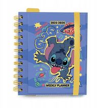 Agjendë shkollore Disney Lilo and Stitch, Stitch 2025-2026, planifikim javor, blu