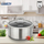 Tenxhere me kapak Heinner Titanium Cooking, 7L, 28x13cm, çelik inox, argjend