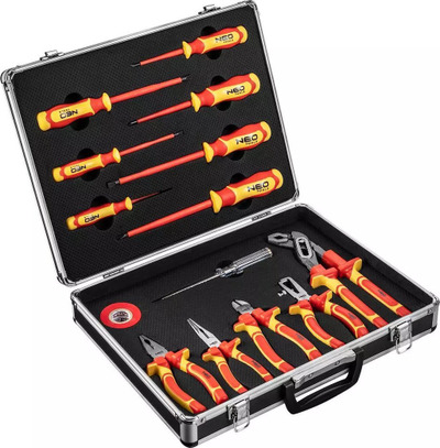 Set veglash elektrike Neo, 13 pjesë, kaçavida dhe pinca 1000V