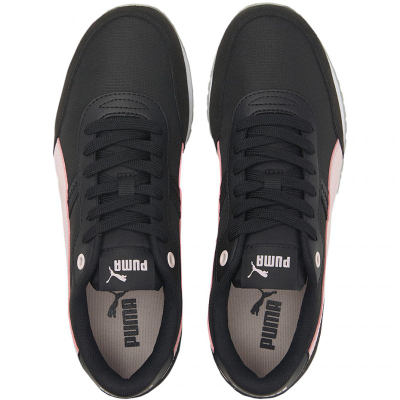 Atlete Puma ST Runner Essential 383055 05, tekstil e sintetik, shollë goma, të zeza me rozë