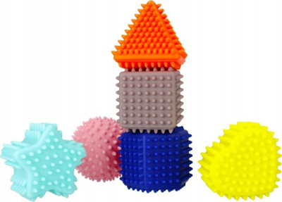 Set lodrash sensoriale Bam Bam, 6 pjesë, shumëngjyrëshe