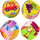 Set topash lodër edukative Soft Balls, 4 copë, me rrotullinë, shumëngjyrëshe
