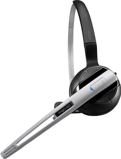Kufje wireless EPOS DW 10 ML, për punë në zyrë dhe call center, të zeza me argjend