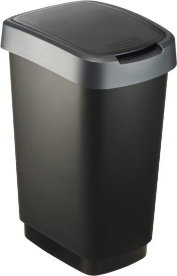 Rotho Twist Канта за Отпадоци, 25 l, Silver Black