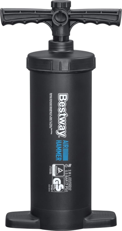 Pompë dore Bestway Air Hammer, presion i lartë, për fryrje dhe zbrazje, e zezë