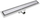Kanal linear dushi Hydroland Linear Drainage Sleek 800, 80 cm, çelik inox, argjendtë
