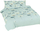 Гарнитура за постела Matex Bedding Flowers Mint, 220x200 cm, 100% памук, мента