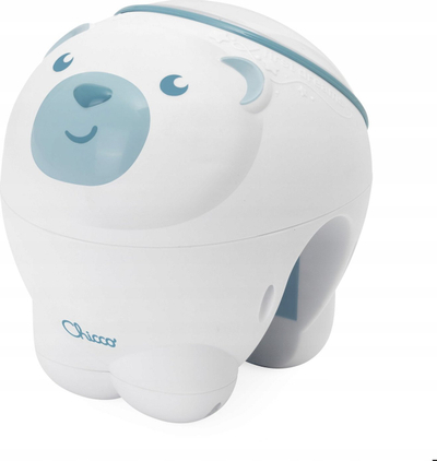 Projektor nate Chicco First Dreams Polar Bear, muzikë për qetësim, efekte drite, blu