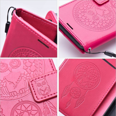 Futrollë libër OEM Mezzo për Xiaomi Redmi Note 13 Pro 5G, me xhepa kartash, magnet, magenta