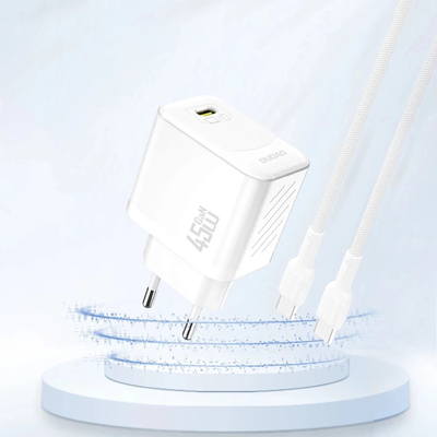 Karikues muri Dudao A28EU, 45W GaN, USB C, i bardhë